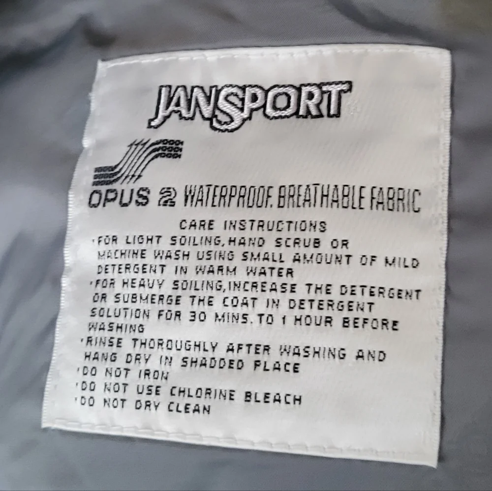JanSport Opus 2 Jacket Cream Utility Hiking Cargo Coat Waterproof Breathable M - Picture 15 of 15